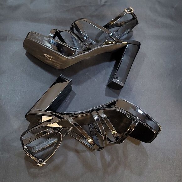 BRAND NEW DIBA MULTI-STRAP BLOCK-HEEL ADJUSTABLE BUCKLE PLATFORM SANDAL G1 - Picture 13 of 15
